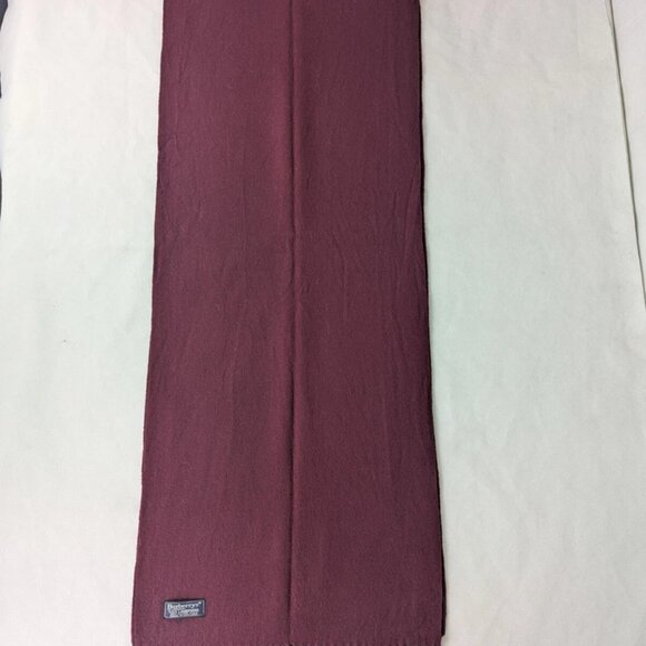 BURBERRY London Knit 100% LambsWool Neck Warmer Maroon SCARF - Picture 6 of 7